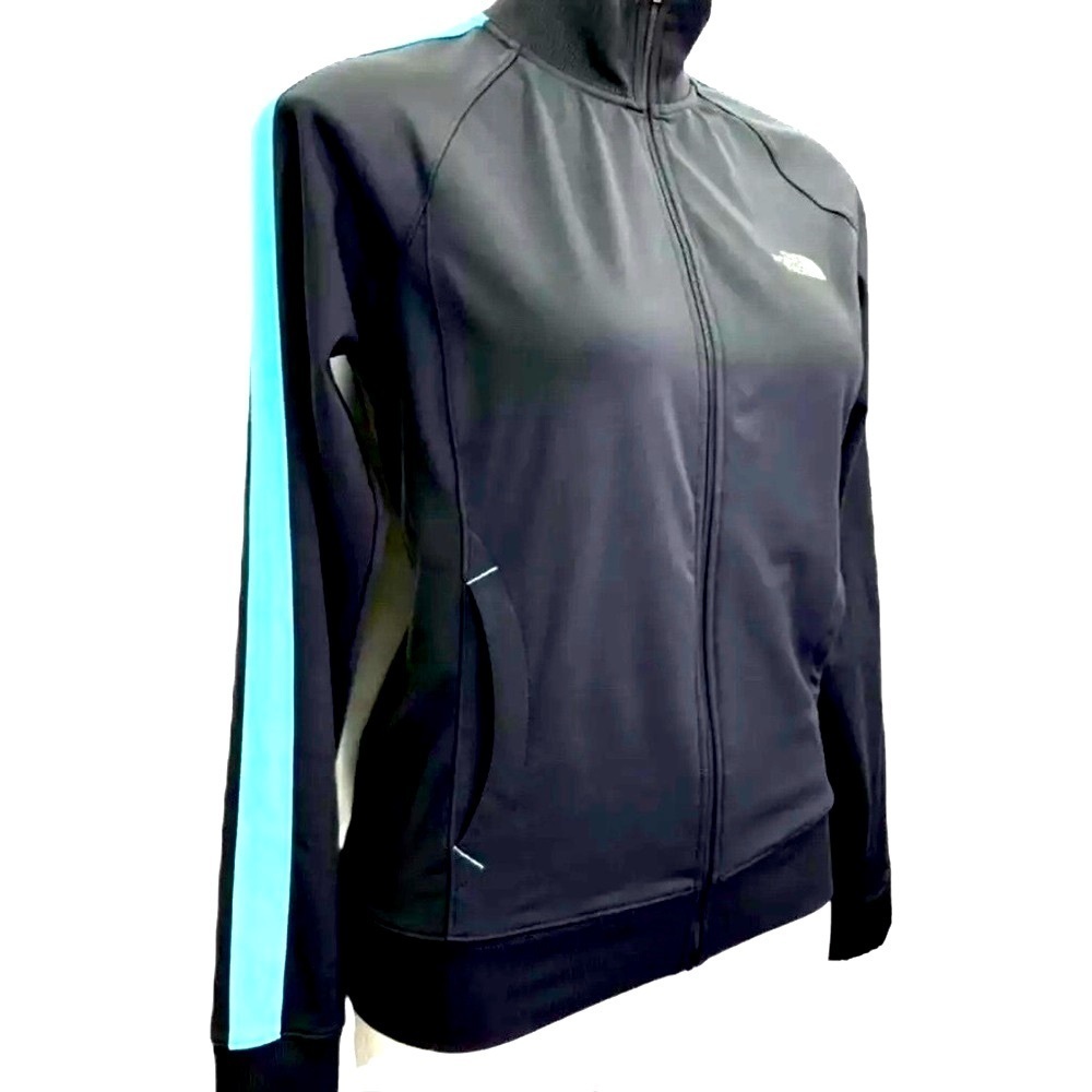 THE NORTH FACE Vintage Zipper Jacket, Colorblock, Grey / Blue